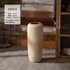 Vaso de Cerâmica Grande de Chão Jingdezhen, Jarra de Cerâmica Grossa Artesanal Retro Nostálgica, Ornamento Feng Shui para Sala de Estar Hotel, Frete Grátis