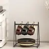 Estante para Tazas de Agua Estante de Almacenamiento Mesa de Comedor Sala de Estar Estante de Almacenamiento para Tazas Platos Estante para Tazas Estante de Hierro para Tazas Estante para Tazas de Agua