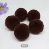 Punto 2-5cm Bola de Pelo de Cachemir Reparación Redonda Bola de Bayas Rojas Colgante de Ropa DIY Paquete de Materiales DIY Bola de Lana Hecho a Mano