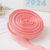 En stock plato 2.5cm cinta plisada con volantes pequeña fresca cinta decorativa 50 yardas textil para el hogar ramo de flores