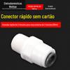 Acessórios para purificador de água Conector rápido de 2 pontos Conector reto sem cartão de 2 pontos 1044w Rosca externa de 2 pontos para conector rápido de 2 pontos