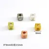 Color Oro 14K Zirconia Microincrustada Conservante del Color Espaciadores Huecos de Trompeta Accesorios para Pulseras Hechas a Mano DIY Materiales para Joyería de Collares