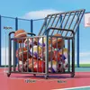 Estante de almacenamiento para baloncesto, almacenamiento multifuncional para el hogar para colchonetas de yoga y equipo deportivo, organizador móvil de equipo deportivo para gimnasios