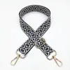 Nuevos accesorios para bolsos con cinta jacquard de color, correa decorativa, bandolera de un solo hombro, correa ancha ajustable, correa cruzada