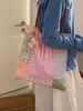 Bolso de Lona Informal Estilo Coreano Estilo Perezoso para Mujer 2026 Nuevo Bolso de Tela Floral Bloque de Color Bolso de Hombro Axila de Moda