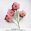 Ramo de Clemátide Artificial Estilo Europeo, Flores de Seda Artificial para Arreglos de Boda, Flores de Plástico con Acabado de Alta Gama para Decoraciones de Boda