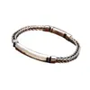 Pulsera Xiangxu suave y sencilla tejida a mano con cadena de 5 m de ancho, pulsera clásica Joker, regalo para novio, venta directa de fábrica