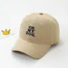 Gorra Bordada de Letra de Moda Nueva Gorra de Pato para Niños de 3 a 10 Años Estudiantes de Primaria Danza Callejera Hip-Hop Gorra de Béisbol para Exportación