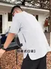 Camiseta Informal Versátil de Manga Corta para Hombre con Bolsillo Oculto Transfronterizo, Holgada, Elegante, Sencilla, de Media Manga, Camiseta Base