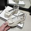Sapatos Mary Jane Franceses para Mulheres 2026 Primavera Novo Estilo Laço de Pérola Flats de Menina Salto Grosso Estilo Fada Mocassins