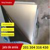 201 espelho jateamento de areia placa de aço inoxidável sem impressão digital 304 cor imitação cobre aço inoxidável jateamento de areia painel de mesa endurecido