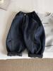 Nausicaa del Valle 2025 Invierno Nuevos Pantalones para Niños Estilo Coreano Forrados de Felpa Jeans Modernos Sueltos Engrosados para Niños Pantalones Cimitarra