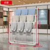 Estante de Exhibición de Bufandas de Hierro Forjado de Pie, Estante de Almacenamiento y Exhibición Multicapa para Colgar Bufandas, Pantalones, Alfombras y Muestras de Color de Cortinas