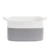 Cesta de Armazenamento Tecida com Fio de Algodão Amazon para Lanches, Cesta de Armazenamento para Itens Diversos, Cesto de Roupas Sujas, Cesto de Brinquedos Artesanal de Grande Capacidade