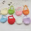 Bolsa tejida a mano para bricolaje Bolsa para auriculares Bluetooth Accesorios para ropa Mini bolsa pequeña tejida de lana