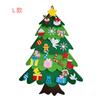 Árbol de Navidad DIY para niños en stock, nuevo árbol de Navidad de fieltro tridimensional, árbol de Navidad de dibujos animados, decoración colgante al por mayor
