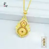 Loja de Ouro Mesmo Estilo Ouro Antigo Banhado a Ouro Diamante Incrustado Quatro Beldades da Vida Pingente Feito à Mão Cobre Banhado a Ouro Colar Joias Transmissão ao Vivo