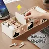 Caixa organizadora de mesa, hub de carregador e cabo de dados, divisor de gaveta, organizador de power bank para celular, solução de gerenciamento e armazenamento de cabos