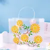 Bolsa Tote Transparente de Plástico PP Fosco Bolsa de Presente de Noivado de Alto Padrão Embalagem de Presente de Aniversário de Bebê Bolsa de Presente