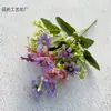Flores Artificiales de Crisantemo Pequeño Multicolor Multicabezal Flores Falsas para Boda Muebles para el Hogar de Pie en Sala de Estar Decoración Floral de Boda Flores Falsas