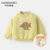 Suéteres de Velvete para Niños Kaka Panda Trajes de Pantalón para Niños Ropa de Invierno para Niñas Bebé Bebé Ropa Cálida de Otoño e Invierno