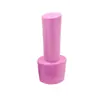 Botella de Vidrio para Esmalte de Uñas 6-9ml Redonda Rosa con Pincel Pegamento para Esmalte de Uñas Sub-Botella Botella de Vidrio Vacía Botella de Pegamento