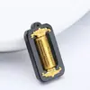 Pie de oro 999 oro incrustado jade Baifu para transportar el barril tiempo para correr joyería retro colgantes para hombres y mujeres regalo en vivo al por mayor