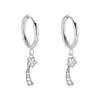 Pendientes Transfronterizos de Acero Inoxidable Deseo Amazon AliExpress Venta Caliente Colgante de Circonita Oso Pequeño Corazón Adornos para Orejas Pendientes Colgantes