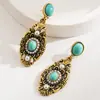 Pendientes Antiguos Europeos y Americanos Estilo Francés de Alta Gama Retro Aleación Nuevo Estilo Chino Pendientes Viejos Vestidos de Época Pendientes Elegantes de Pin de Plata