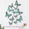 Adesivos de parede de borboletas, decorações 3D, papel oco, simulação tridimensional, sala de estar, estudo, casa, adesivos autoadesivos para janela de geladeira