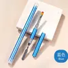 Caneta gel para nail art de dupla finalidade com cabo de metal para extensão rápida, remoção de gel, pincel para misturar cores, bastão de relevo e multifuncional