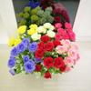 Ingeniería Ecológica Flores Artificiales Rosas de Colores Brillantes Flores Falsas Decoración del Hogar Rosas de Boda Flores Falsas