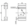Venta Directa Recomendada por el Fabricante Radiador Electrónico de Doble Pie Fijo 40*12.5*28, Fuente de Alimentación con Disipador de Calor de Alta Conductividad Térmica