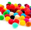 Venta al por mayor bola de lana de color bola de lana gruesa gorro bola bufanda accesorios para el cabello bola accesorios para la ropa
