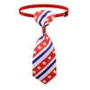 En stock Mascota Nuevo Bandera Americana Día de la Independencia Gato Perro Corbata Corbata Collar Accesorios Lazo Suministros para Mascotas