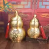 Calabaza de latón para cocina, dragón protector contra el fuego, botella, adorno de metal para la esquina noroeste para ahuyentar el fuego y proteger la puerta celestial, adecuado para la sala de estar del hogar.