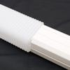 Tubo blanco de PVC para aire acondicionado, tubo decorativo para aire acondicionado con ranura para colgar, tubo de garantía para aire acondicionado, retardante de llama, a prueba de moho, tubo de protección para aire acondicionado