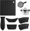 Capa de Silicone para Cabo de Panela Capa Isolante Térmica Resistente à Temperatura Cabo de Silicone para Panela Anti-Queimadura Antiderrapante Capa Macia para Cabo Conjunto para Montagem Própria