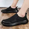 Zapatos Casuales de Malla Transpirable de Verano para Hombre, Slip-On, Calados, Simples, Ligeros, de Suela Suave, Zapatos Cómodos para Papás Mayores