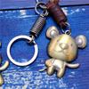 Creativo Nuevo 12 Zodiaco Estilo Ratón Hecho a Mano Retro Cuero Vacuno Aleación Bronce Antiguo Creativo Llavero Personalizado