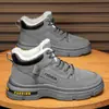 Zapatos de algodón cálidos, engrosados y forrados de polar para invierno, impermeables y antideslizantes, botas de exterior de suela blanda, botas de nieve resistentes al frío para hombre, modelo S2207