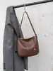 2025 Nuevo Bolso Casual de Cuero Genuino de Gran Capacidad para Mujer Piel de Vaca de Primera Capa Simple y Versátil Cuero Suave Bolso Cruzado de Hombro