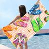 Toalla de Playa Surf de Impresión por Transferencia de Calor de Fábrica de Origen Personalizada Soporte para Fans Transfronterizo Toalla de Baño de Playa de Microfibra