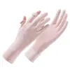 Luvas de Proteção Solar para Mulheres, Primavera e Verão, Leves, Antiderrapantes, Dedos Indicador e Médio Livres, Proteção UV, Protetor Solar, Ciclismo, Dirigindo, Respiráveis, Comprimento Estendido