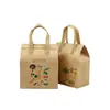 Bolsa Térmica para Llevar Comida Ligera, Té de Burbujas, Catering, Postre, Bolsa Portátil de Empaque, Papel de Aluminio, Empaque de Tela No Tejida Engrosada, Uso Comercial