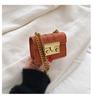 2022 Nuevo Estilo Coreano Moda Mini Limitado Bolso Cuadrado Pequeño para Axila Patrón Lichi de Alta Textura Bolso de Cadena Bolso Cruzado Bolso para Mujer