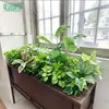 Combinação de Paisagismo com Plantas Verdes Simuladas, Floreiras, Calhas para Flores, Flores Artificiais, Decorações de Plantas Artificiais, Decoração de Paisagem com Plantas Artificiais para Uso Interno e Externo