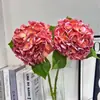 Hidratante Tacto en Mano Jacinto Hortensia Grande Flor Artificial Flor de Seda Flor Falsa Decoración de Sala de Estar Boda Boda Hogar Decoración Suave