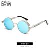 58028 Europeu e Americano Retro Punk Masculino Primavera Óculos de Sol Round Frame Hip Hop Óculos de Sol Feminino Cross Border Prince Mirror Qualidade