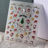 Venta caliente transfronteriza, nuevas pegatinas tridimensionales 5D para uñas, pegatinas adhesivas con relieve de copo de nieve, joyería, regalo de Navidad